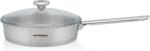 Metalac Tigaie 2.4l cu capac din sticla Santino Metalac inox/24cm/2.4l (376599)