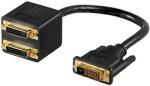 PremiumCord DVI-D Elosztó Fekete 15cm kpdva-5 (kpdva-5)