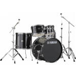 Yamaha Rydeen dobszerelés, állványzattal, cinek nélkül, Black Glitter - RDP0F5
