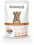  AmaNova Cat GF Pouch P09 Kitten Chicken & Fish 85g