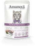  Amanova Cat GF Pouch P12 Sterilised Fish & Turkey 85g