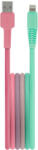 Setty kábel USB - Lightning 1, 5 m 2, 4A KGA-L-1.52420 türkiz-rózsaszín átmenetes