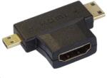 PremiumCord HDMI + mini HDMI Átalakító Fekete 3cm kphdma-17 (kphdma-17)