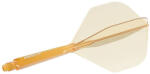 Cuesoul Fluturas si tija darts Cuesoul ROST 77, portocaliu transparent, fluturas Big Standard, tija medie (CS166093)