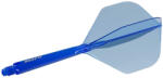 Cuesoul Fluturas si tija darts Cuesoul ROST 77, albastru transparent, fluturas Big Standard Wing si tija lun (CS165904)