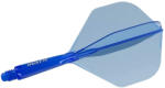 Cuesoul Fluturas si tija darts intr-un singur set Cuesoul ROST 77, albastru transparent, fluturas Big Standa (CS165928)