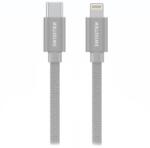 SWISSTEN 71529202 USB-C apa - Lightning apa Adat- és töltőkábel 2m - Szürke (71529202) (71529202)