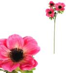 4-Home Művirág Sasanka, 3 virág, sötét rózsaszín, 15 x 15x 55 cm, sötét rózsaszín