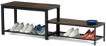Autronic Cipősszekrény szett 2 db, régi fa, sötétbarna