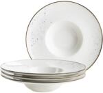 Mäser 4 részes gourmet tányérkészlet Pintar Whitekék pöttyös 26 cm, kék