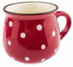 4home Kerámia bögre Dots 75 ml, piros, piros, 75 ml