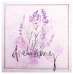 4-Home Dreaming Levendulás vászonkép, 28 x 28 cm
