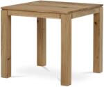 Autronic Étkezőasztal tömör fából, 80 x 80 cm, tölgyfa