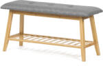 Autronic DR-N1012 GREY2 cipőtartó zsámollyal, 90 x 45 x 30 cm