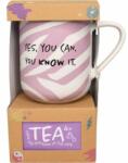 4home Yes, you can, you know it. bögre és tea ajándékcsomag