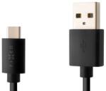 FIXED Long USB - USB-C adat-/töltőkábel 20W, 2m, fekete (FIXD-UC2M-BK) (FIXD-UC2M-BK) (FIXD-UC2M-BK)