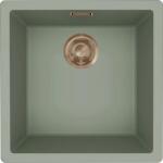 Elleci - Mosogatótálca Zen 102 Keratek K82 Sage Green bronz tartozékokkal LKZ10282BRZ (LKZ10282BRZ)