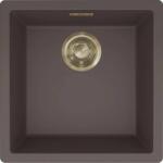 Elleci - Mosogatótálca Zen 102 Keratek K87 Cocoa arany tartozékokkal LKZ10287GLD (LKZ10287GLD)