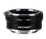 K&F Concept NIKON SONY E adapter - Sony E NIKON F AI átalakító - NIK-NEX (Réz) (KF06.309)