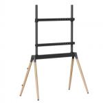 Gembird Suport podea pentru TV 55" - 86" Negru/lemn, Gembird TVS-86F-01-BK (TVS-86F-01-BK)