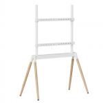 Gembird Suport podea pentru TV 55" - 86" Alb/lemn, Gembird TVS-86F-01-W (TVS-86F-01-W)