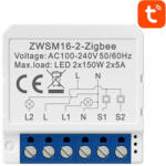 AVATTO ZigBee Avatto ZWSM16-W2 TUYA intelligens aljzat kapcsoló (ZWSM16-W2) - blacktip