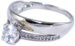 Ékszershop Fehérarany 2 az 1-ben eljegyzési gyűrű (1198599)