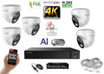  MS - AI Hybrid Light IP kamerarendszer 5 kamerával switchel 8 Mpix WD - 6481k5B