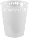  White, Fehér micro prémium műanyag pohár 250 ml (PNN96200) - decorit