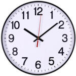 Office Products Falióra, 30 cm, OFFICE PRODUCTS, fekete keret (D301105) - onlinepapirbolt