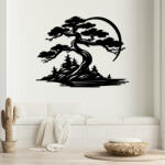 DUBLEZ Tablou din lemn cu arbore - Bonsai