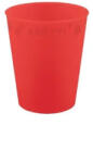 Procos Piros Bright red micro prémium műanyag pohár 250 ml (PNN96691)
