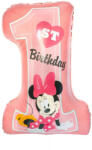  Disney Minnie Pink Első születésnap fólia lufi 71 cm (DPA9916550) - oliviashop