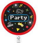  Gaming Party papírtányér 8 db-os 23 cm FSC (PNN93769) - oliviashop