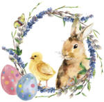  Húsvét Chicken & Rabbit szalvéta 20 db-os 33x33 cm (PKK049581) - oliviashop