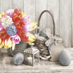  Húsvét Composition szalvéta 20 db-os 33x33 cm (PKK030138) - oliviashop