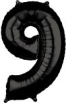  Black Szám 9 Fólia lufi 66x43 cm (DPA3885001) - oliviashop