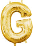  Gold, Arany mini G betű fólia lufi 33 cm (DPA3302401)