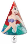  Disney Hercegnők, Ariel Curious Parti kalap, csákó 6 db-os FSC (PNN95458)