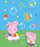  Peppa malac Bubbles coral fleece polár takaró 130x170cm (CBX213039PP) - oliviashop