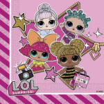  LOL Surprise Glitterati szalvéta 20 db-os 33x33 cm (PNN90859)
