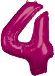  Pink óriás szám fólia lufi 4-es, 88*66 cm (DPA9907283)