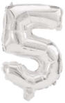  Óriás 5-ös Silver szám Fólia lufi 85 cm (PNN91199) - oliviashop