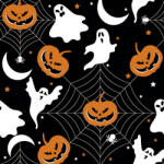  Halloween Scary Black szalvéta 20 db-os 33x33 cm (PKK766052) - oliviashop