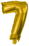  Gold, Arany óriás 7-es szám fólia lufi 85 cm (PNN91191) - oliviashop