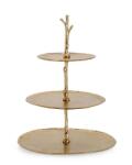 Bizzotto Platou supraetajat metal auriu Indhur 35x31.5x45 cm (0187073) Tava