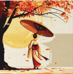 Figured Art Mini set pictura pe numere, cu sasiu, Mers delicat de gheisa, 20x20 cm (SFA309-Y)