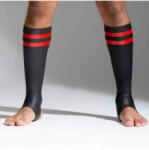  Neoprene zokni, fekete-piros - titkossexshop
