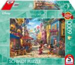 Schmidt Spiele Puzzle játék 6000 darabos Thomas Kinkade Disney Miki és Minnie egér Mexikóban (57397)