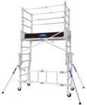 Tubesca-Comabi Z-Tower alumínium gurulóállvány, pallóhossz: 1, 3 m, munkamagasság: 3, 8 m